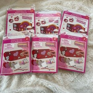 Way To Celebrate Mailbox Craft Kit 6 Pack Red NWT